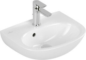 Villeroy & Boch Handwaschbecken O.Novo, oval, weiß, mit Überlauf, B: 45 cm, T: 36 cm - Bild 1