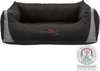 Trixie Hundebett Samoa Vital in Schwarz mit orthopädischem Schaumstoff und abnehmbarem Bezug, B/T/H: 65 x 80 x 25 cm - Bild 1