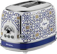 Ariete 2-Schlitz-Toaster Capri in Weiß und Multicolour aus Edelstahl und Metall mit Kabelaufbewahrung - Bild 1