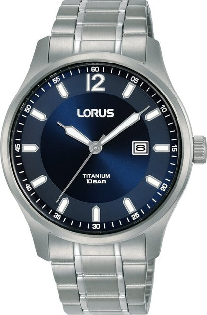 Lorus Herrenuhr, Quarz, Titanium, 40 mm, Blau, 10 ATM - Bild 1