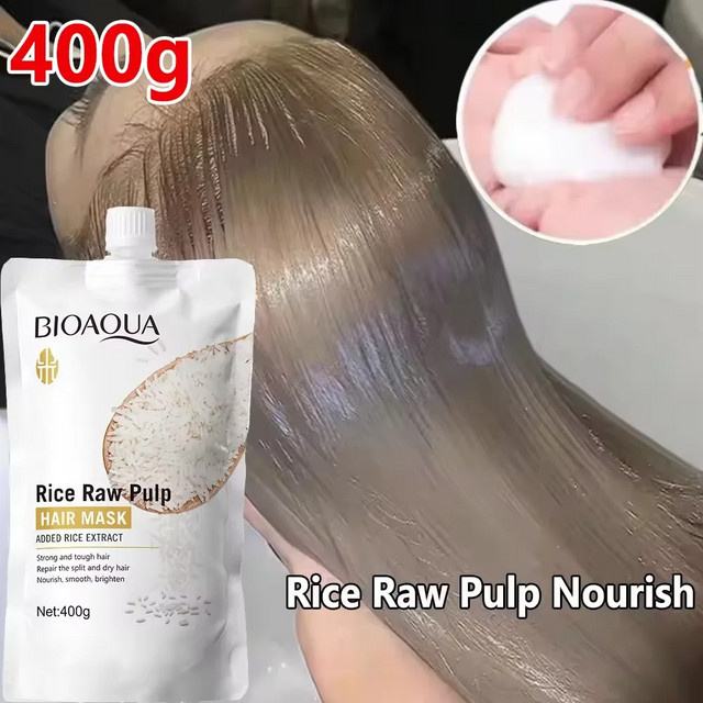 Rice Magic Keratin Haarmaske, Creme, strapaziertes Haar - Bild 1