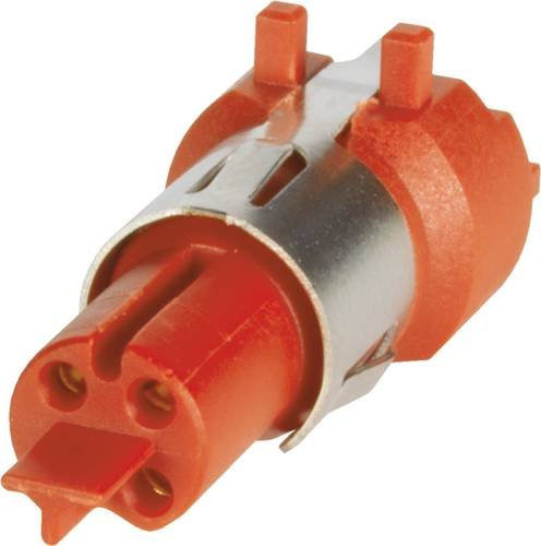 HARTING Leiterplattensteckverbinder 21023412419, 4-polig, Messing, Orange - Bild 1