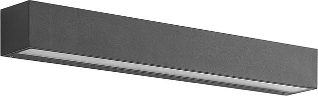 Lucande LED Außenwandleuchte Lengo 9616202 Modern in Schwarz aus Aluminium - Bild 1