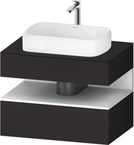 Duravit Waschtischunterschrank Qatego in Weiß, Wandhängend mit Schubladen, B/T/H: 80 x 55 x 60 cm - Bild 1