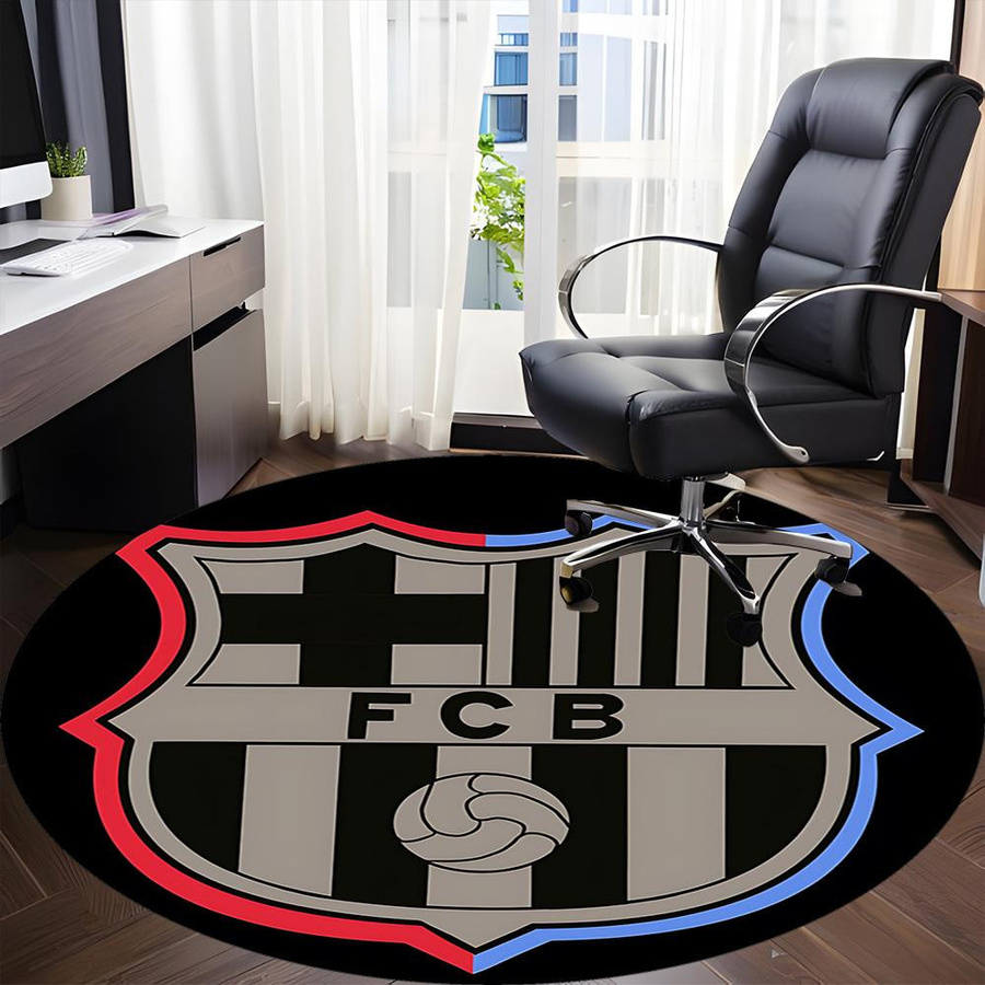Runder Büroteppich FC Barcelona, Mehrfarbig, Durchmesser: 80 cm - Bild 5