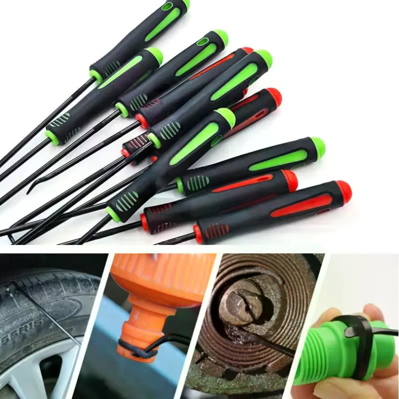 HUXUAN Präzisions-Haken und Pick-Set zur professionellen Entfernung von Öl-Dichtungen und O-Ringen, 4/12er Set - Bild 6
