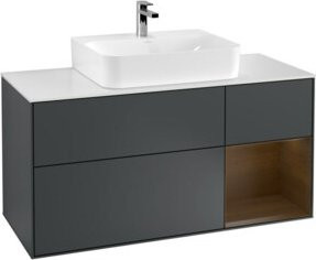 V&B Waschtischunterschrank Finion mit Wandbeleuchtung, Breite: 120 cm, Tiefe: 50,1 cm, Höhe: 50,1 cm, lackiert - Bild 1