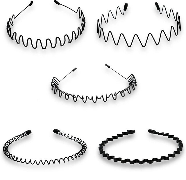 Stirnband Metall, Schwarz, Unisex - Bild 1