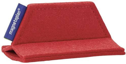 Magnetoplan magnetoWipe ecoAware Tafelwischer, rot, B/T/H: 10,5 x 6 x 0,52 cm - Bild 1