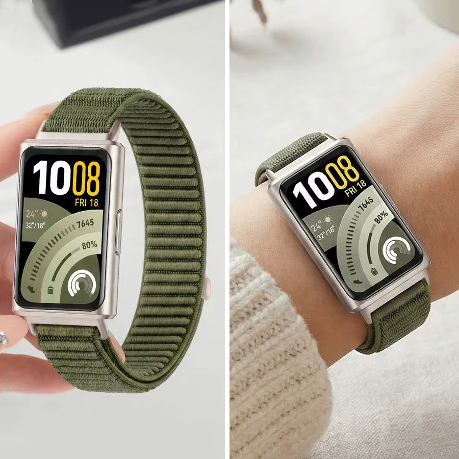 Huawei Uhrenarmband, Nylon, grün, Unisex - Bild 3