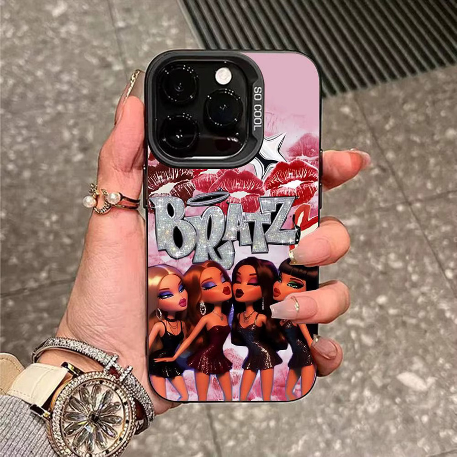Bratz Cartoon Mode Handyhülle für Apple iPhone 11 12 13 14 15 16 17 Pro Max Plus Mini XR XS Multicolor - Bild 5
