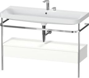 Duravit Möbelwaschtisch-Kombi Happy D.2 Plus in Weiß Matt mit Keramikwaschbecken, B/T: 117,5 x 49 cm - Bild 1