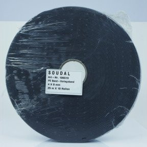 Soudal Vorlegeband schwarz selbstklebend doppelseitig aus Schaumstoff 4 x 9 mm - Bild 1