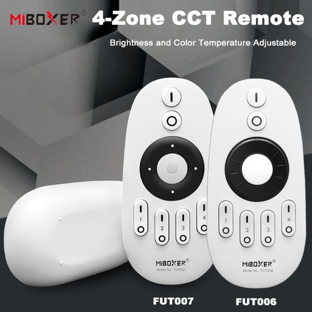 Miboxer FUT006 FUT007 2,4 GHz 4-Zonen RF Wireless CCT LED-Streifen-Controller mit drehendem Rad und Touch-Fernbedienung - Bild 1
