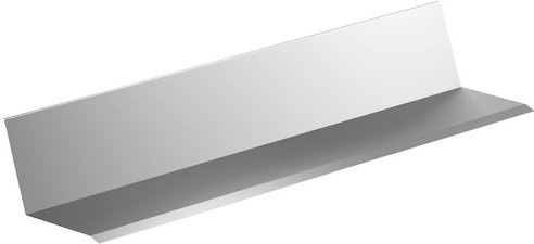 Sarei Wandanschlussblech aus Aluminium in Braun, Breite: 11,5 cm, Länge: 200 cm - Bild 1