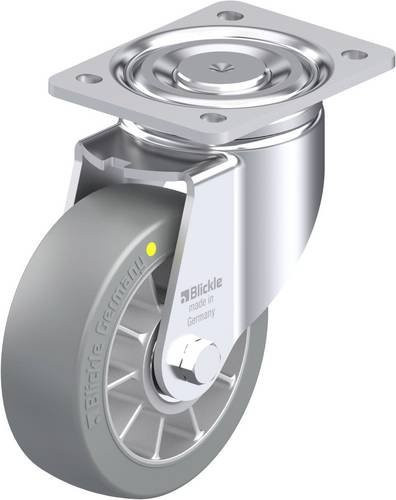 Blickle Stahlblech-Lenkrolle LH-ALTH 152K-AS in Silber, Rad-Durchmesser: 150 mm, Tragfähigkeit: 900 kg - Bild 1