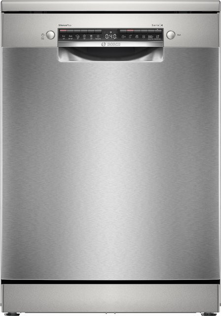 Bosch Serie 4 SMS4EMI06E Stand-Geschirrspüler in Silver Inox mit Aquastop und WiFi-Funktion, Breite: 60 cm - Bild 1