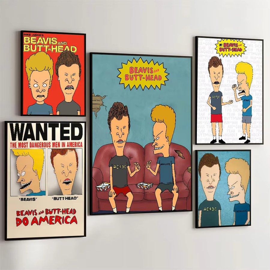 Beavis And Bolt-Head Wanddekoration von kayou als selbstklebender, wasserfester Papieraufkleber für dein Zimmer oder die Bar - Bild 2