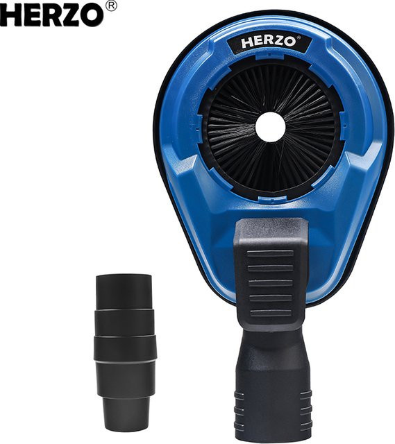 HERZO Hammerbohrer-Staubsammler in Blau, 70 mm Bohrzubehör für staubfreies Arbeiten - Bild 1