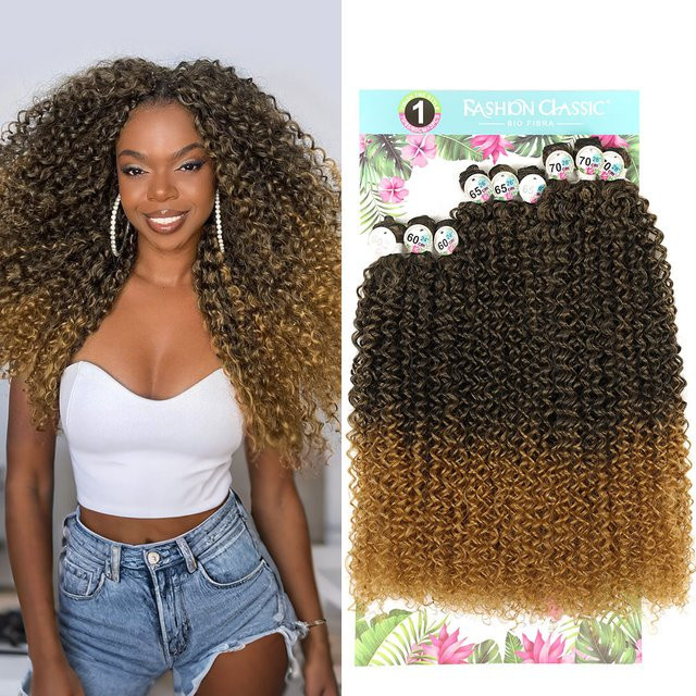 Alana beauty Haar Extensions, synthetische Jerry Curls, 9 Stück, Damen - Bild 1