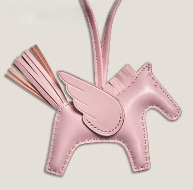 Sweet Rose Pegasus Taschenanhänger, Schafsleder, rosa, Unisex - Bild 1