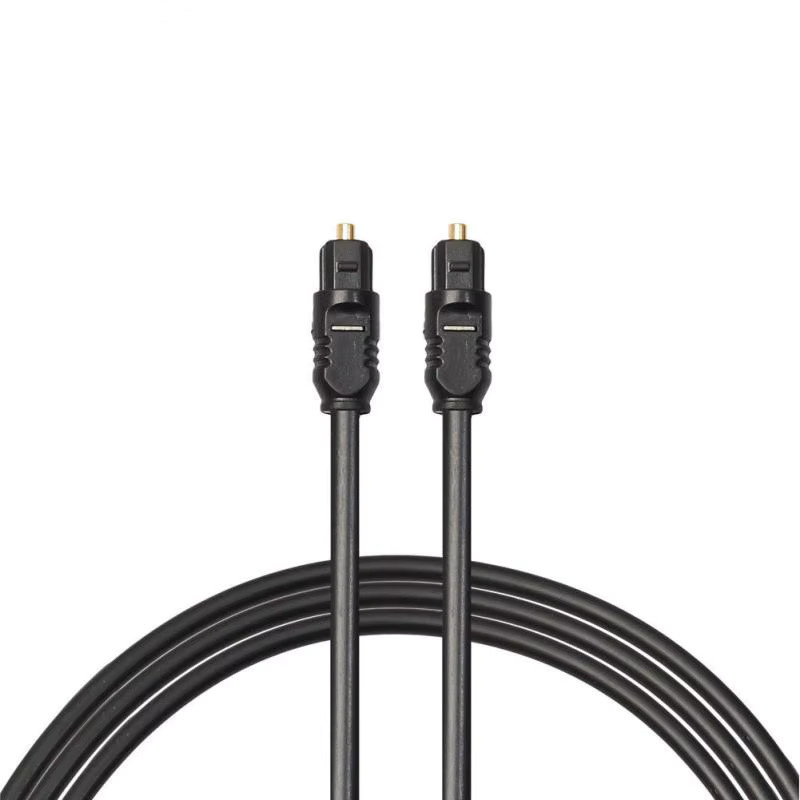 Ashiboogoole Digitales Optisches Audiokabel Toslink SPDIF MD DVD vergoldet in Schwarz und Gold - Bild 2
