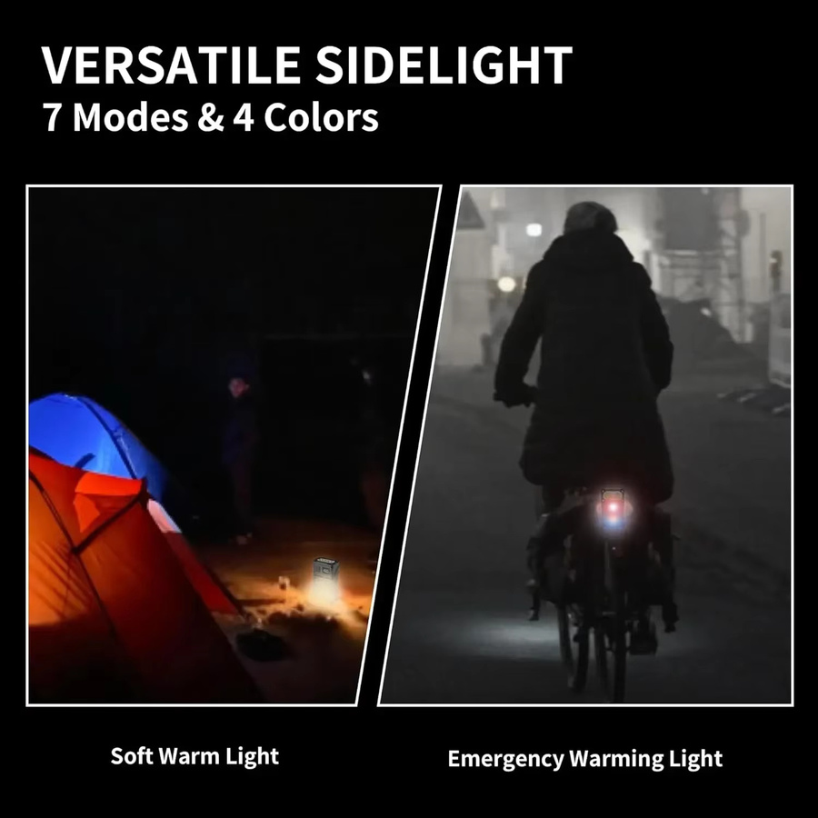 XIWANGFIRE MINI USB wiederaufladbare LED-Taschenlampe in Schwarz mit Magnet und seitlicher COB-Notbeleuchtung - Bild 4