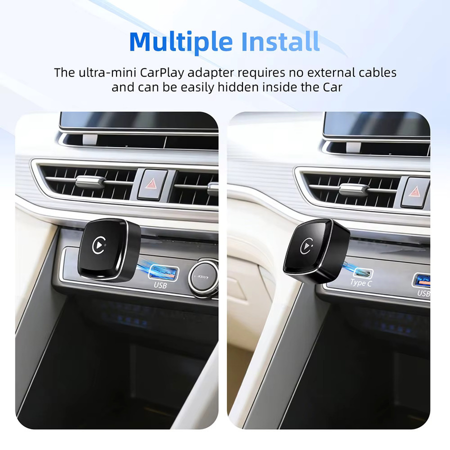EzoneTronics 2-in-1 Wireless CarPlay und Android Auto Adapter, Schwarz - Bild 3