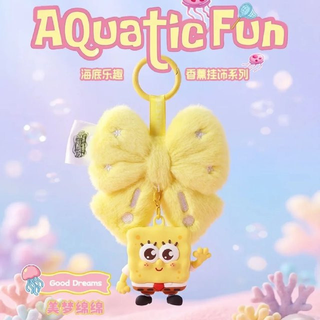 AREA-X SpongeBob Schwamm-Aromatherapie-Anhänger-Blindbox, Meerestiere, Plüsch / Textil - Bild 1
