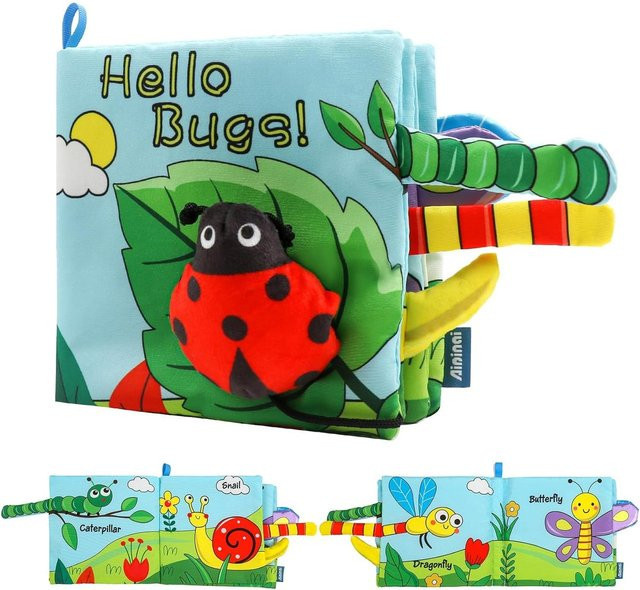 Kidsly Baby-Plüschbücher, Knistertuch-Buch, ab 0 Jahre - Bild 1