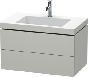 Duravit Waschtischunterschrank L-Cube c-bonded, Wandhängend, Weiß, B: 80 cm, T: 48 cm, H: 50 cm - Bild 1