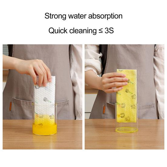 JUDING Küchenpapierrollen aus Lebensmittelqualität, weiß, 400 Stück, super saugfähig für Wasser und Öl, wiederverwendbar und waschbar - Bild 4