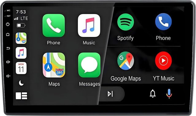 Junsun Autoradio für VW Golf IV und Jetta MK4 Classics mit GPS, Bluetooth und Wi-Fi in Schwarz - Bild 1