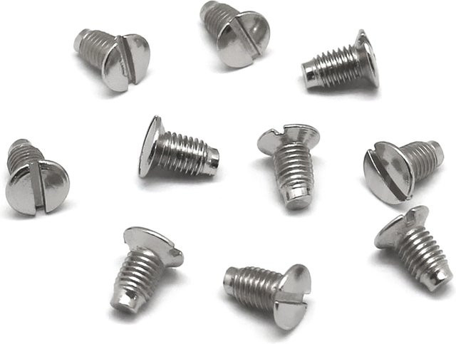 OZXHIXU 10er Set Nadelplatten-Schrauben für industrielle Nähmaschinen in Silber, passend für Singer und Brother - Bild 1