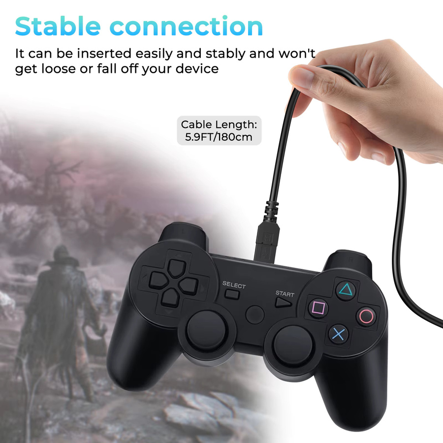 Sony USB-Ladekabel für PS3-Controller, Kamera, GPS und GoPro, Farbe: Schwarz, Länge: 1,8 m - Bild 2