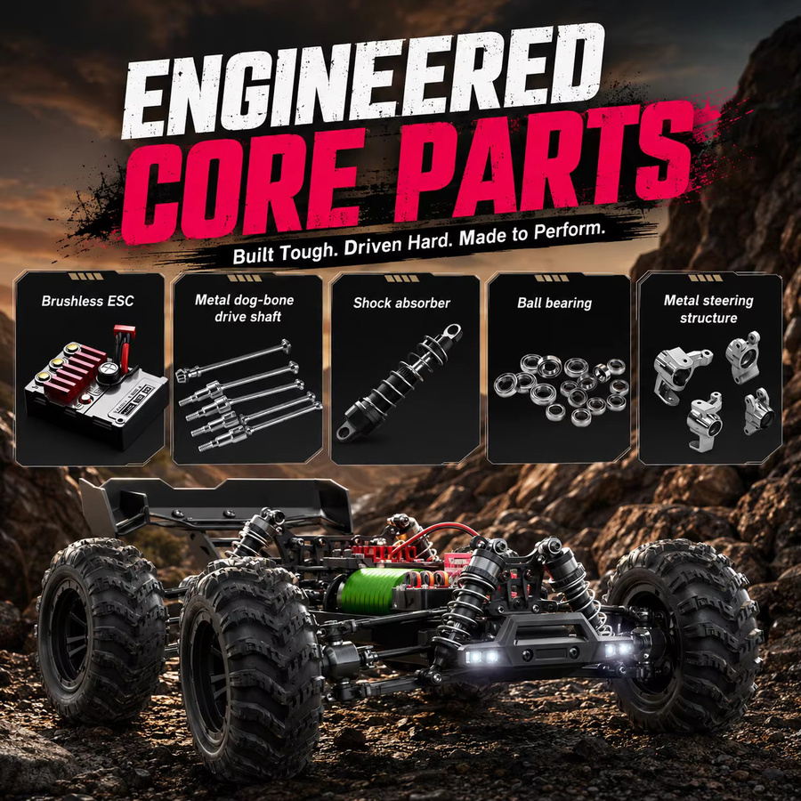 ZNLYRION RC-Truck Offroad-Monster, ferngesteuert, ab 14 Jahren - Bild 8