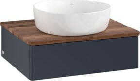 V&B Waschtischunterschrank Antao mit Beleuchtung, Blau lackiert, B/T/H: 60 x 50 x 19 cm - Bild 1