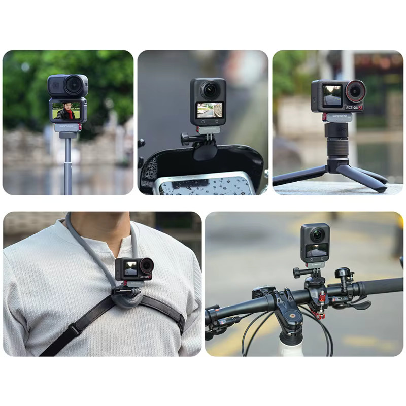 Magnetische Adapterhalterung aus Aluminiumlegierung für DJI Osmo Action 5 Pro 4 3, faltbare Halterungsbasis und Kamera-Stativ-Adapter-Zubehör - Bild 5