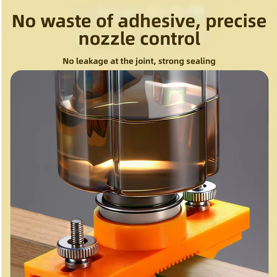 Vibratite Einstellbarer Kleber Applikator für Kantenumleimer in Orange, 10 mm bis 22 mm - Bild 3