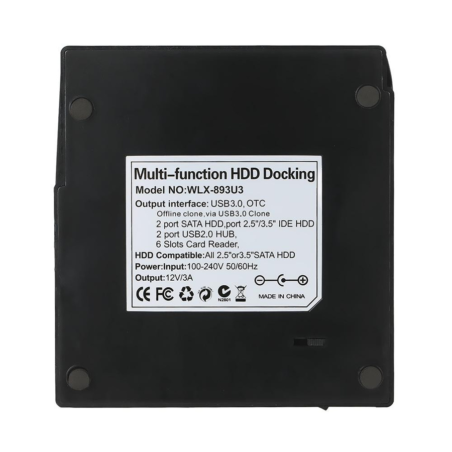 TOMTOP JMS USB 3.0 zu 2 SATA Externe HDD Festplatten Dockingstation für 2,5 und 3,5 Zoll in Schwarz - Bild 3