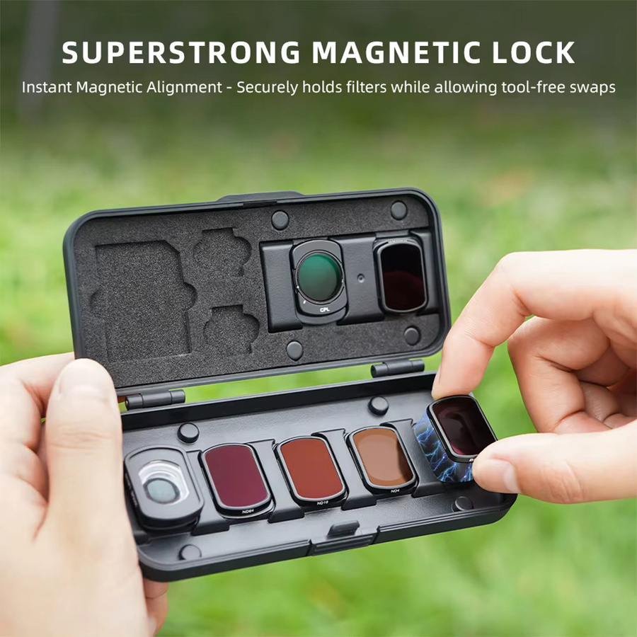 DJI Filteretui für Osmo Pocket 3, stoßfeste Tragetasche und Aufbewahrungsetui, Schwarz - Bild 4