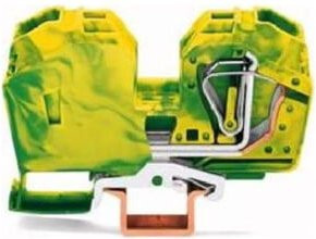 WAGO Schutzleiterklemme 285-637 Grün/Gelb mit Zugfeder für 6-35mmq (15 Stück) - Bild 1