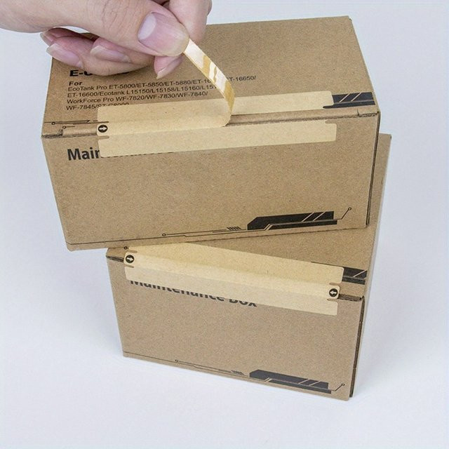 100 Stück Selbstklebende Versiegelungsaufkleber aus Papier, Rechteckig mit matter Oberfläche für deine sichere Verpackung - Bild 1
