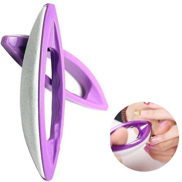 Chamois Nagelpolierer aus Schafsleder, Violett - Bild 1