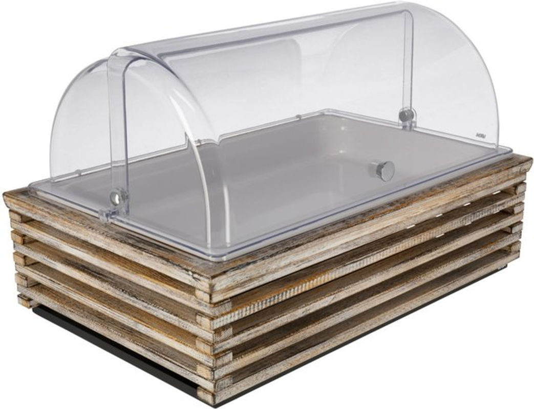 VEGA Kühlvitrine Natchez in Vintage Weiß und Transparent, rechteckig, B: 37,5 cm, T: 37 cm, H: 27,7 cm - Bild 1