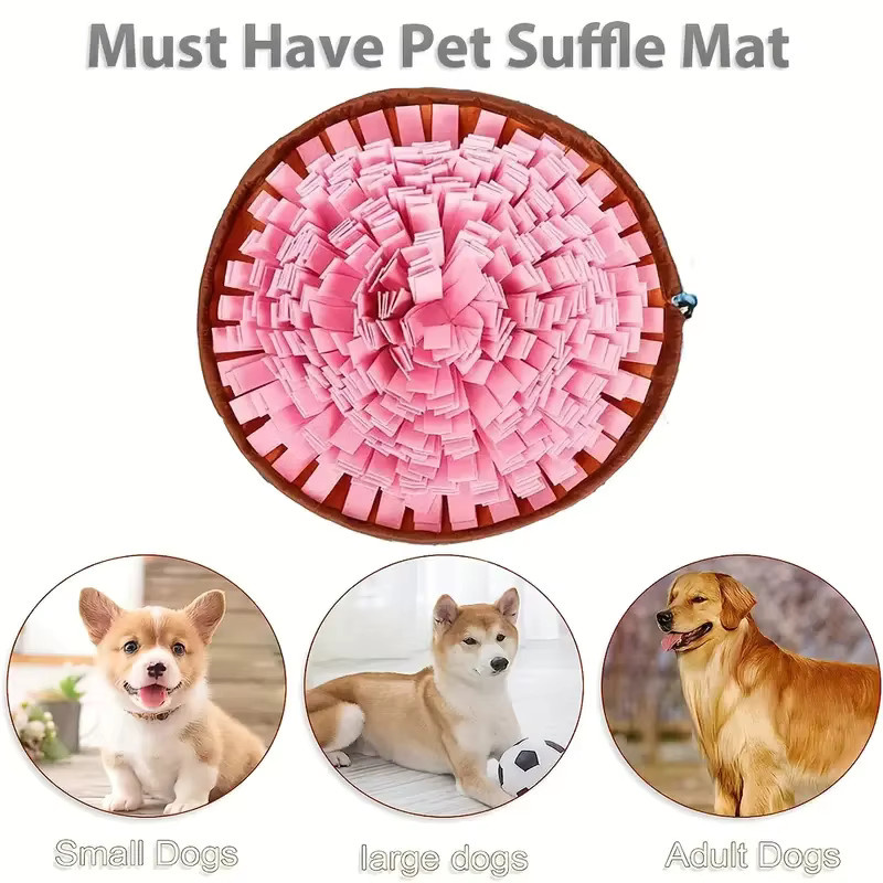 BJAYPET Schnüffelmatte aus Filz, Waschbare Langsam-Fütterungsmatte, Spielzeug - Bild 1