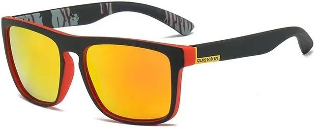 Polarisierte Sonnenbrille, Square, Unisex, Vollrand, Kunststoff, Schwarz - Bild 1