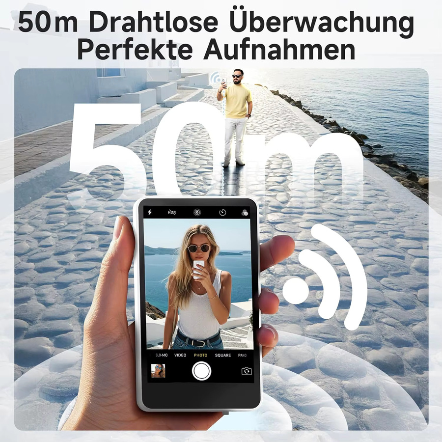 SYNCO XView Magnetischer Handy-Selfie-Monitor für iPhone und Android in Weiß - Bild 5
