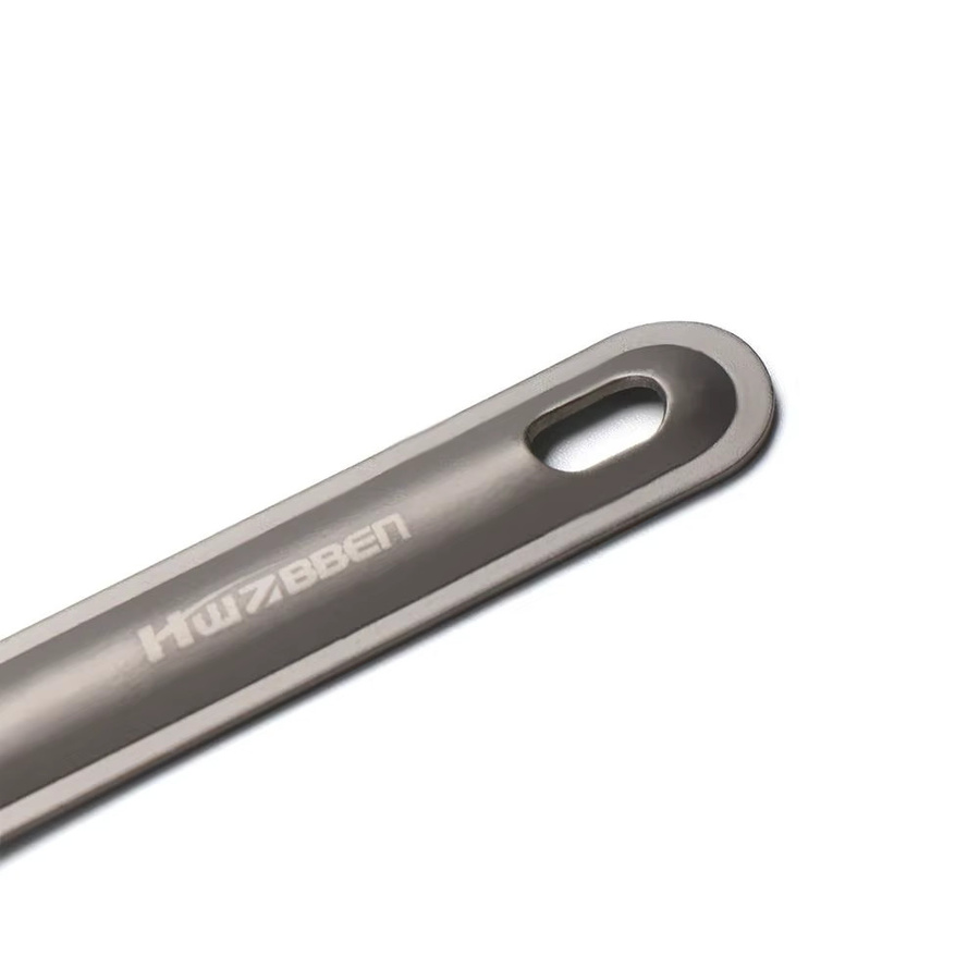 Tragbarer Titan Löffel mit langem Griff für Outdoor und Camping in Matt-Optik - Bild 4