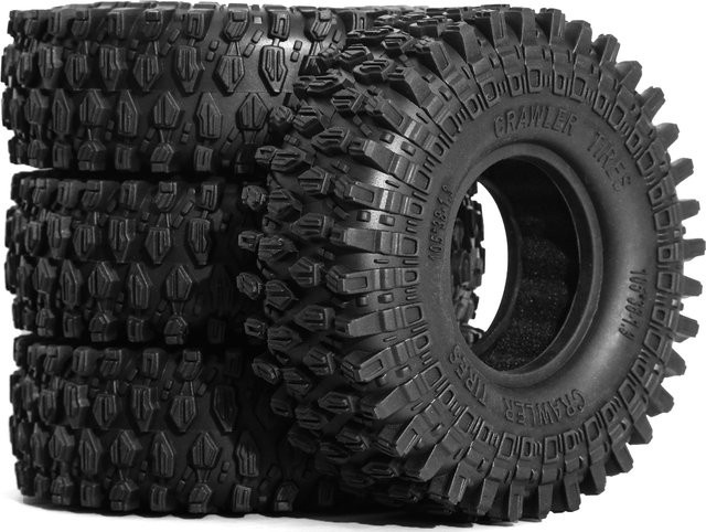 RS 1,9 Raupenreifen AT-Reifen, 4-teiliges Set, Schwarz - Bild 1